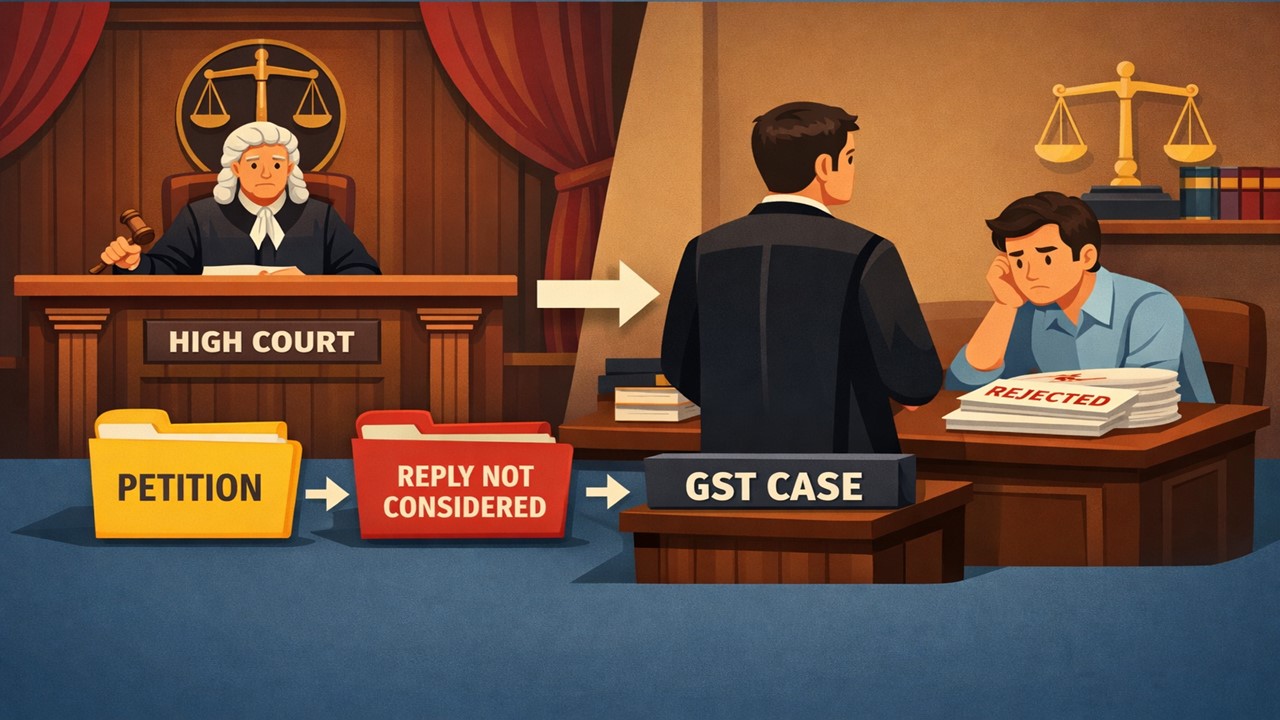 High Court Remands GST Case for Fresh Consideration Due to Non-Consideration of Petitioner's Reply