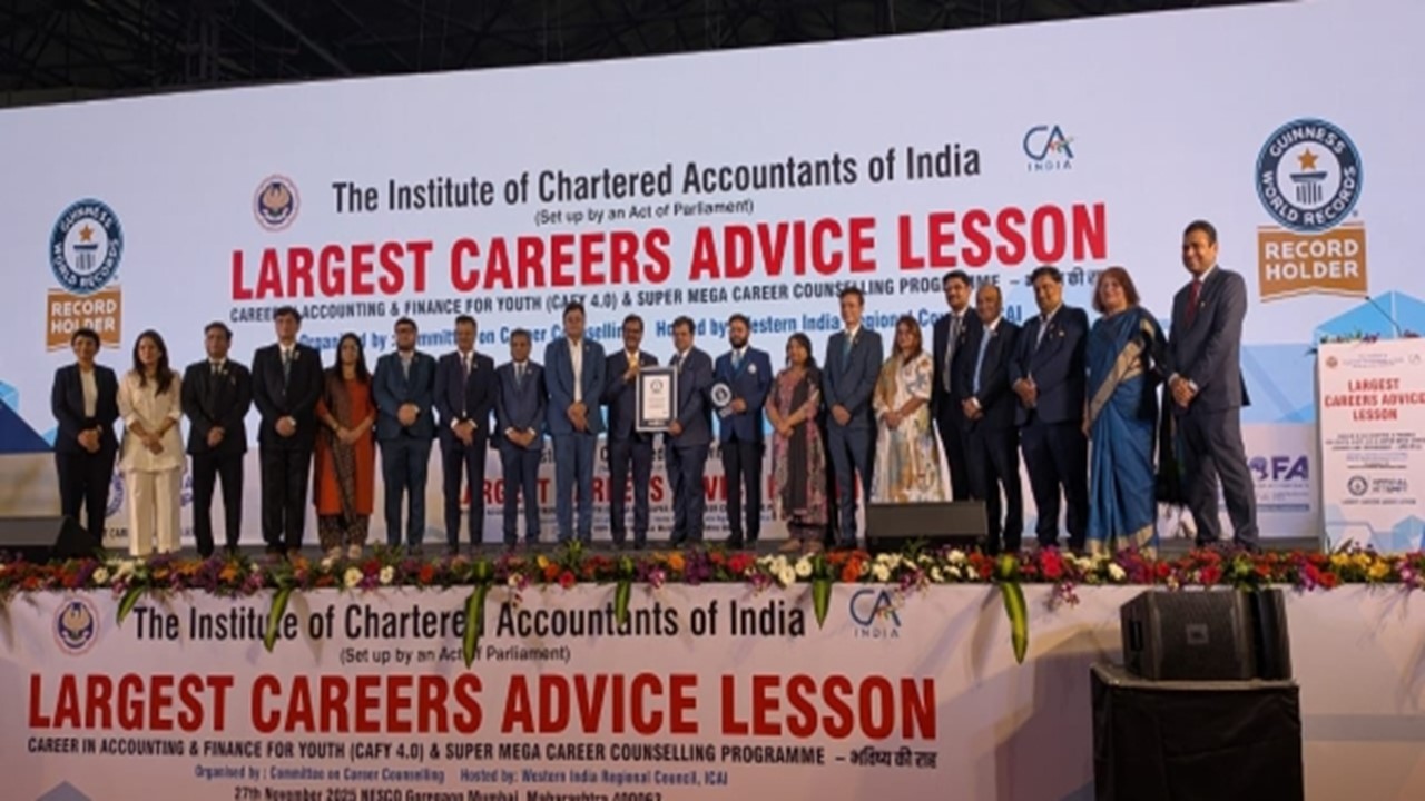 ICAI's Career Guidance Event Sets a New Guinness World Record, Inspires Thousands of Young Minds