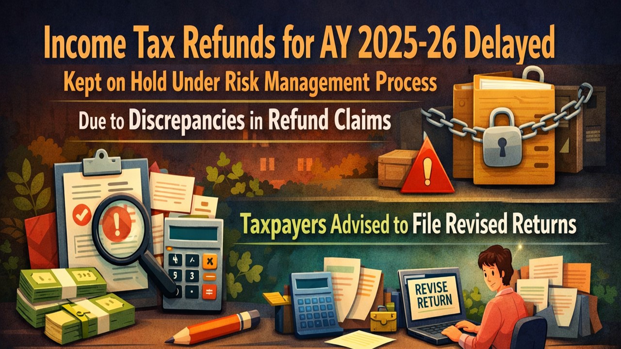 Income Tax Refund Stuck? Key Reasons Why Refunds Are Being Withheld in AY 2025-26