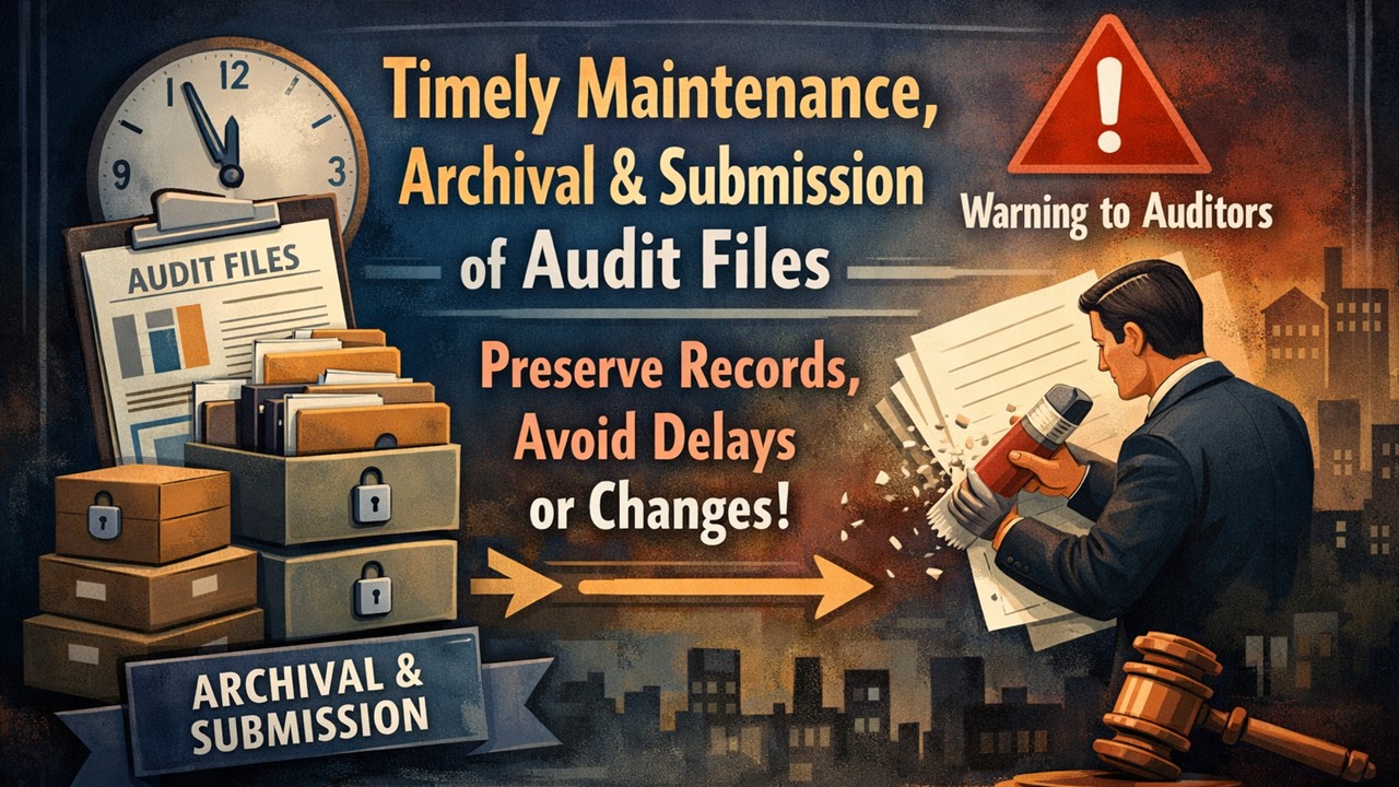 NFRA Cracks Down on Audit File Lapses: 60-Day Completion Rule, 7-Day Submission Deadline, Many More