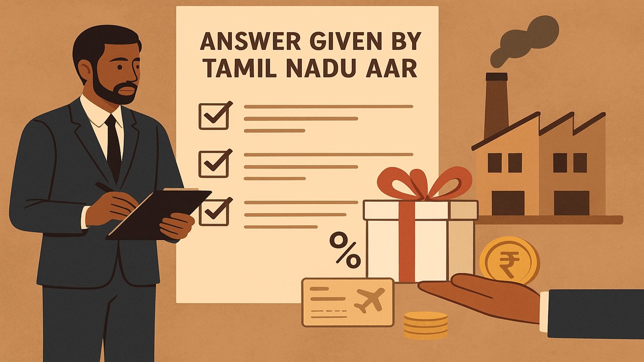 Tamil Nadu AAR Confirms GST on Non-Monetary Benefits Earned by Paint Dealer
