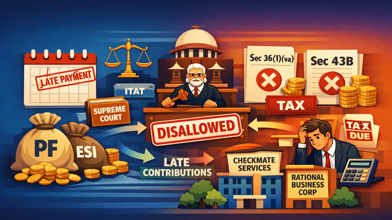 Belated Employee PF/ESI Contributions Not Deductible Even if Made Before ITR Filing Deadline: ITAT Upholds SC's Ruling