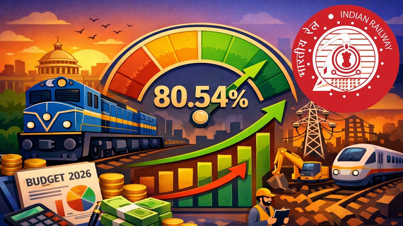 Budget 2026: Indian Railways Utilisation of Budget Funds Rises to 80.54% in December 2025