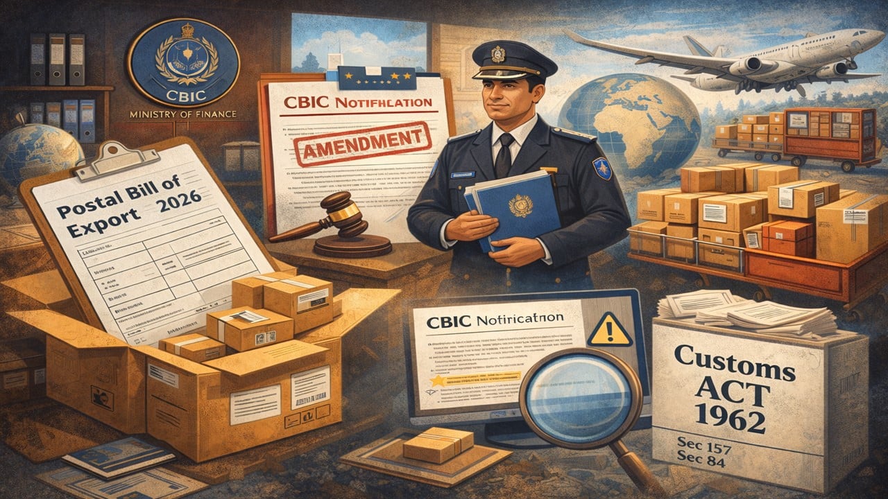 CBIC Amends Postal Export Regulations Under Customs Act