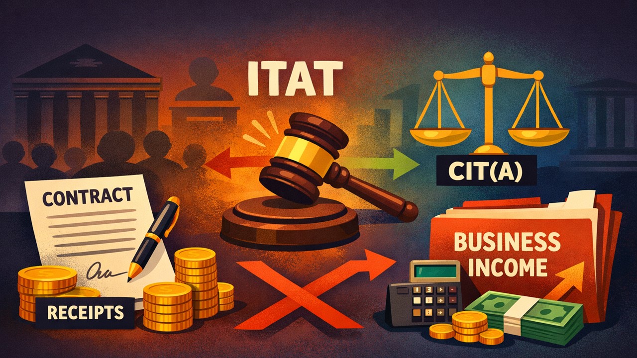 Contractual Receipts Cannot Be Treated as Business Income Merely Because They Are Earned Through Agreement: ITAT Upholds CIT(A)'s Ruling
