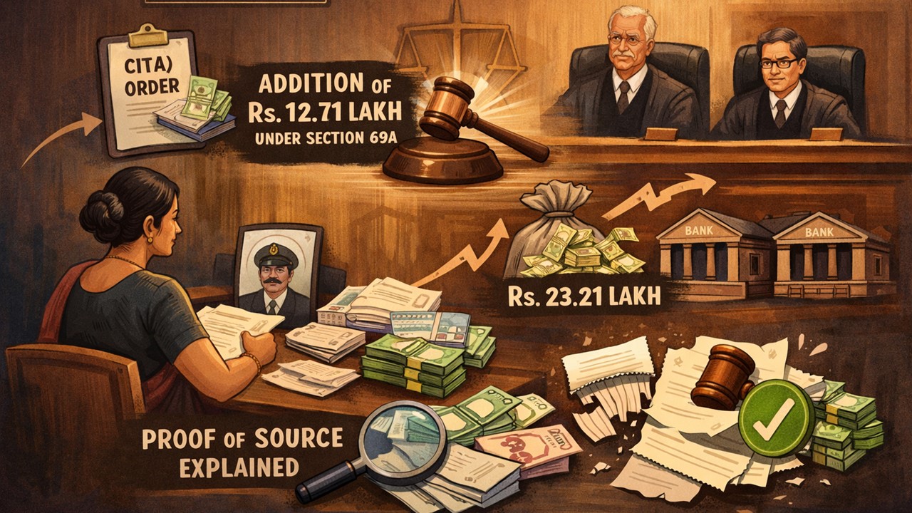 ITAT Deletes Entire Rs. 12.71 Lakh Addition in Legal Heir’s Appeal; Holding Cash Deposits Were Fully Explained