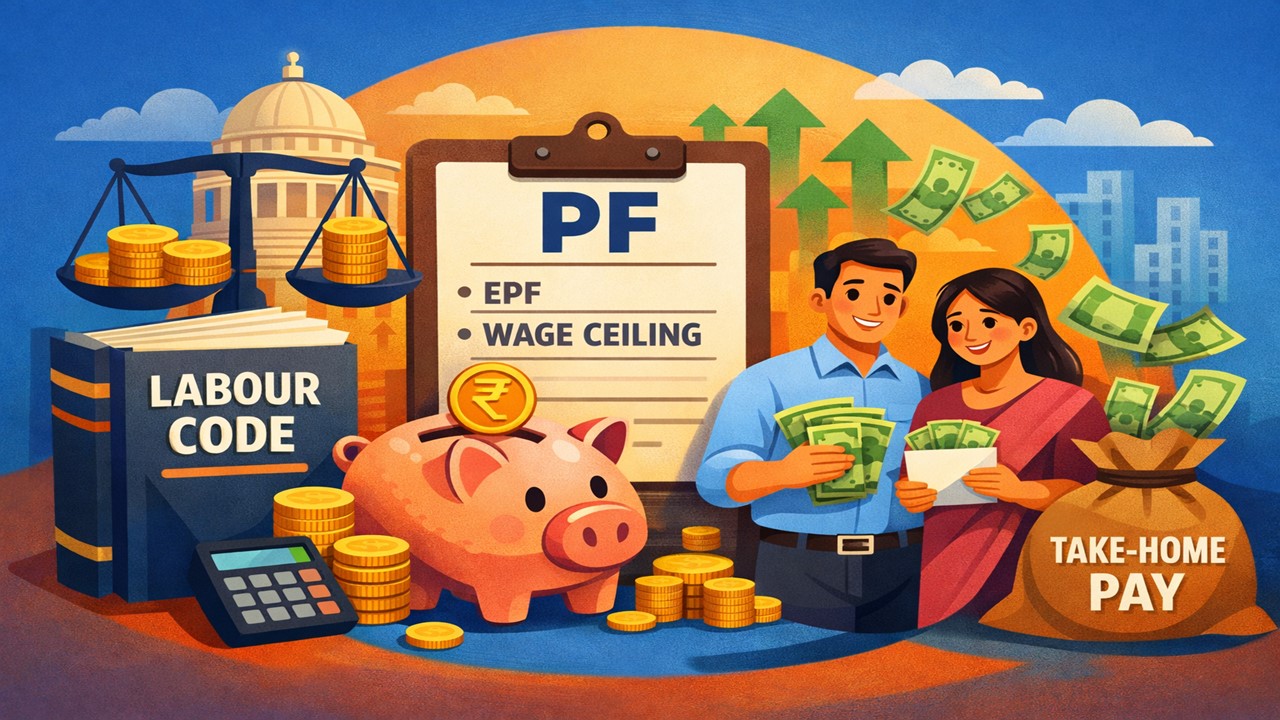 Labour Ministry Says Labour Code Won't Reduce Take-Home Pay if PF Deduction is On Statutory Wage Ceiling