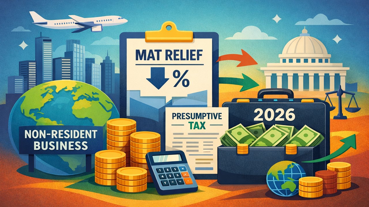 Budget 2026: MAT Relief for Non-Resident Business Operating Under Presumptive Taxation