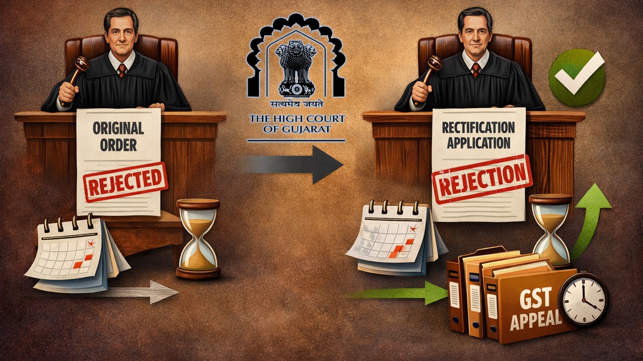 GST Appeal Limitation Must Be Counted from Rectification Rejection, Holds Gujarat High Court