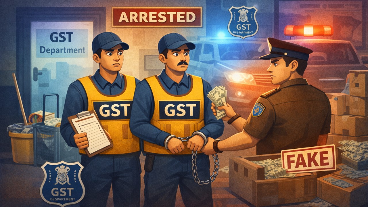Housekeeping Staff Posing as GST Officials Arrested for Conducting Fake Raid