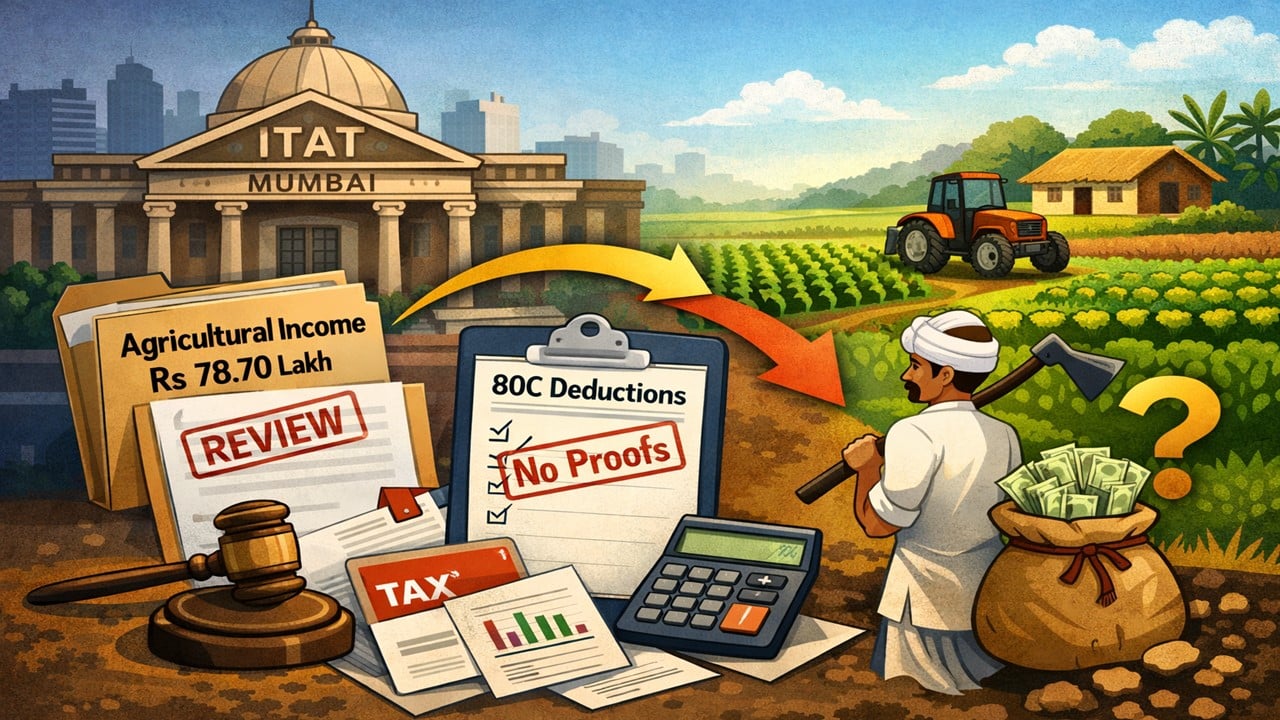 ITAT Mumbai Sends Back Rs 78.70 Lakh Agricultural Income Addition for Fresh Review; 80C Claim Rejected