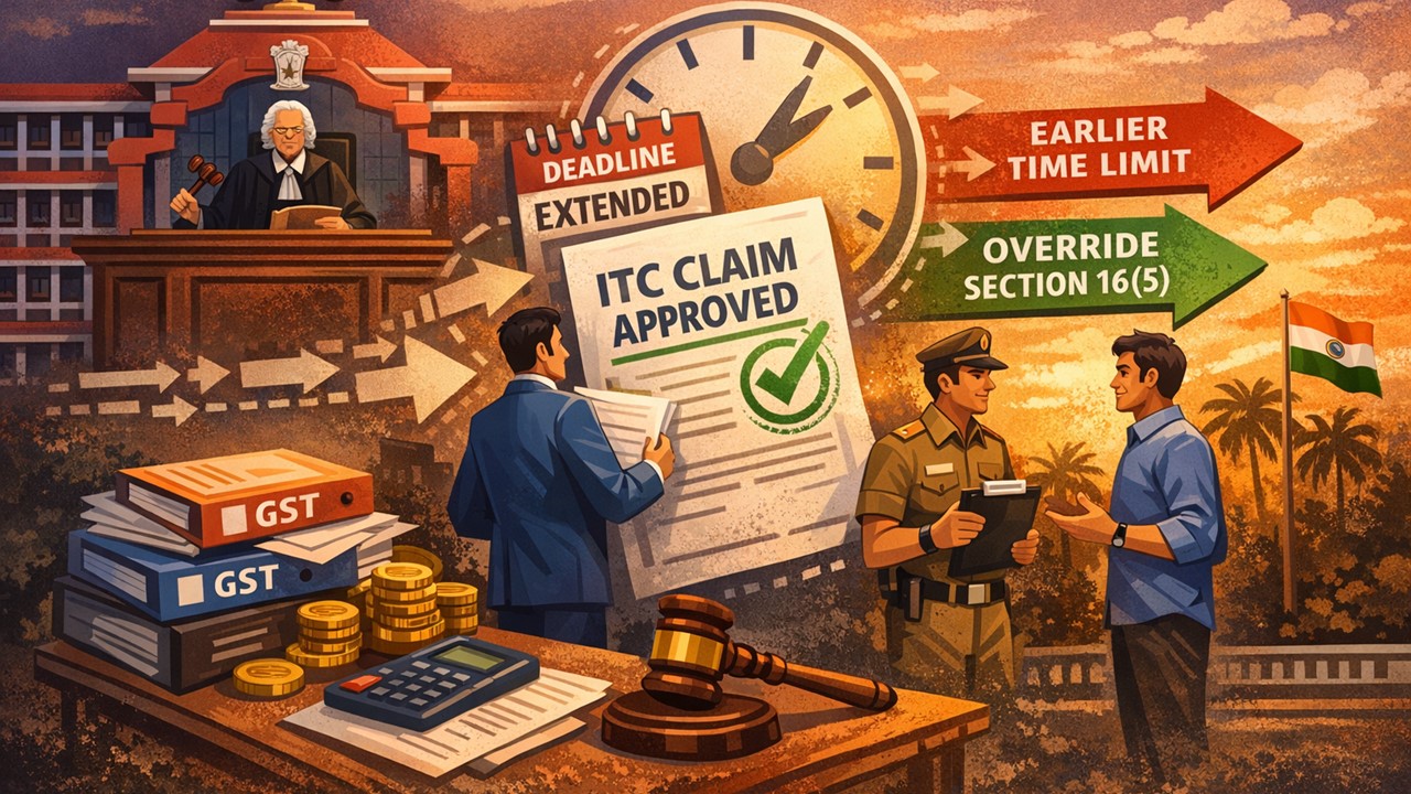 GST Relief: Kerala HC Allows ITC Claim Filed Within Extended Deadline Under Section 16(5)