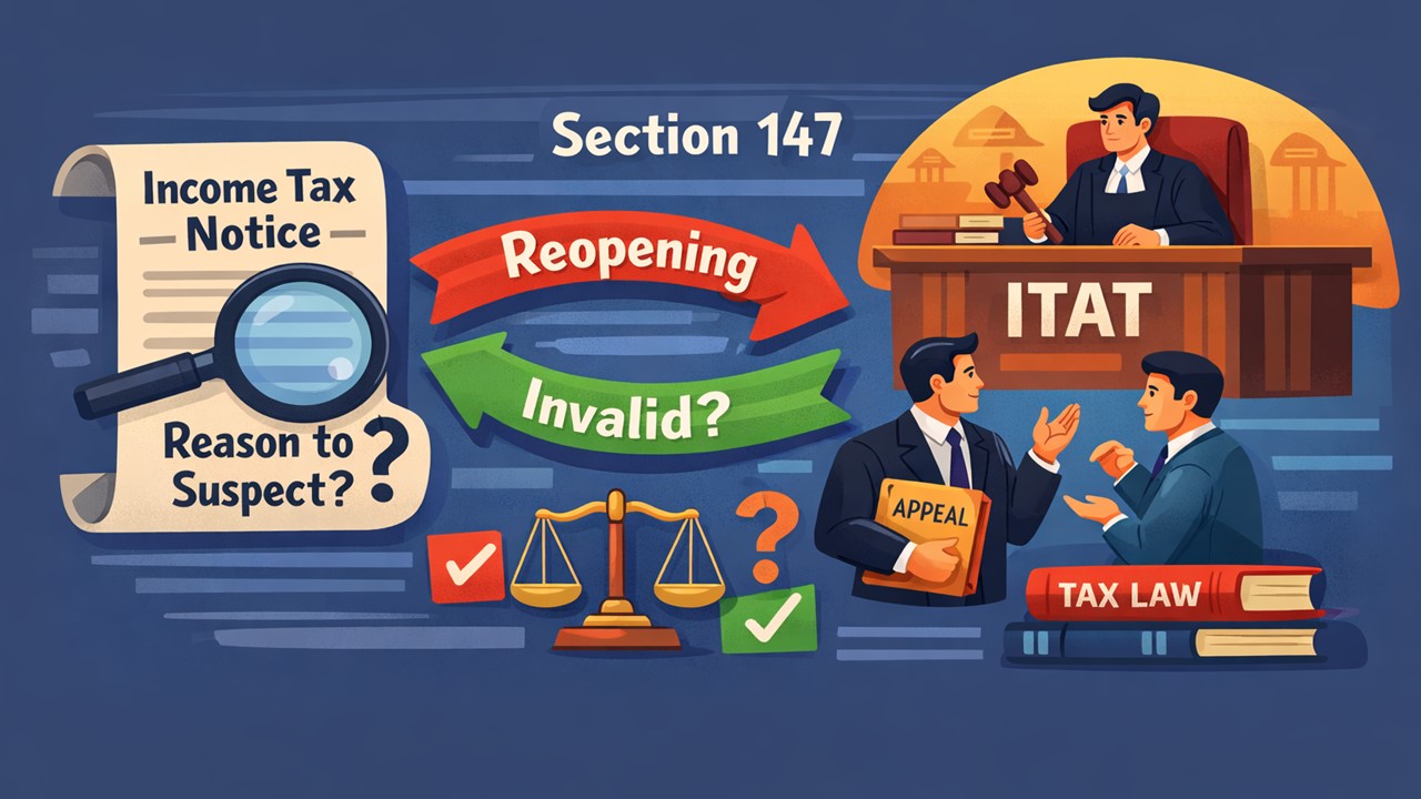 Reopening Based on "mere suspicion or roving inquiry" Invalid Under Section 147: ITAT