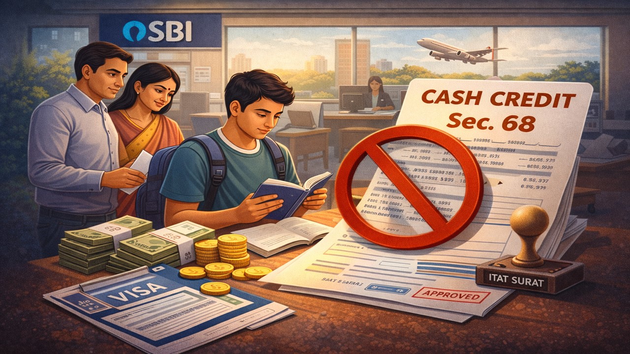 Student’s Visa-Related Bank Deposits Can’t Be Taxed as Unexplained Cash Credit: ITAT Surat