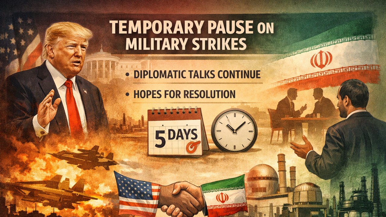 US Pauses Planned Strikes On Iran Amid Ongoing Diplomatic Talks