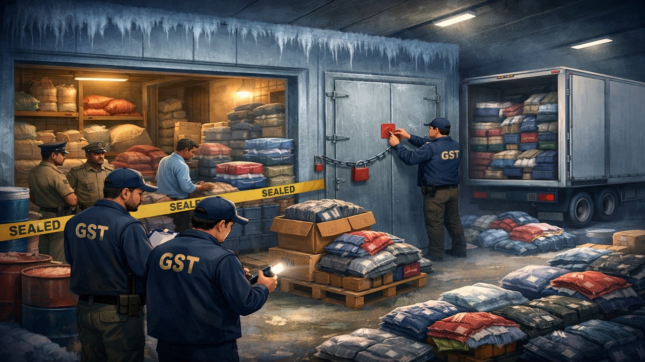 GST Raid Uncovers Illegal Storage of Clothes in Farmers Cold Storage