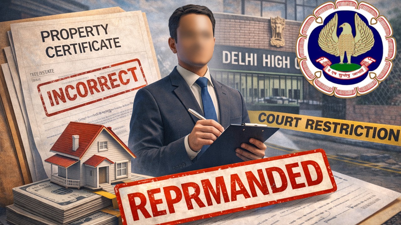 ICAI Reprimands CA for Issuing Incorrect Property Certificate Despite Delhi High Court Restriction