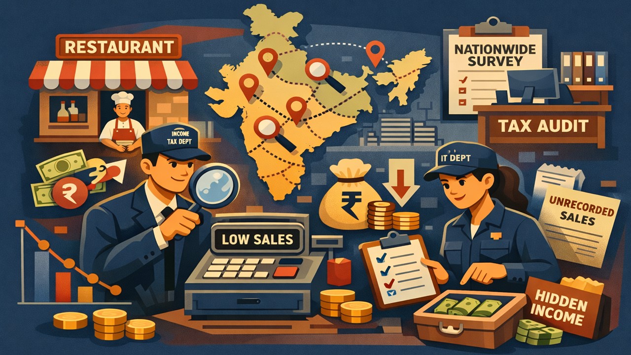 Income Tax survey on Restaurants reveals suppression of sales of around Rs. 408 crore