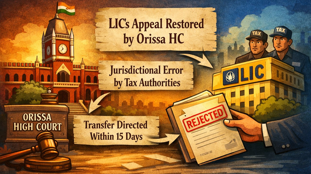 GST Appeal cannot be rejected merely for wrong jurisdiction: High Court Revives LIC's Appeal