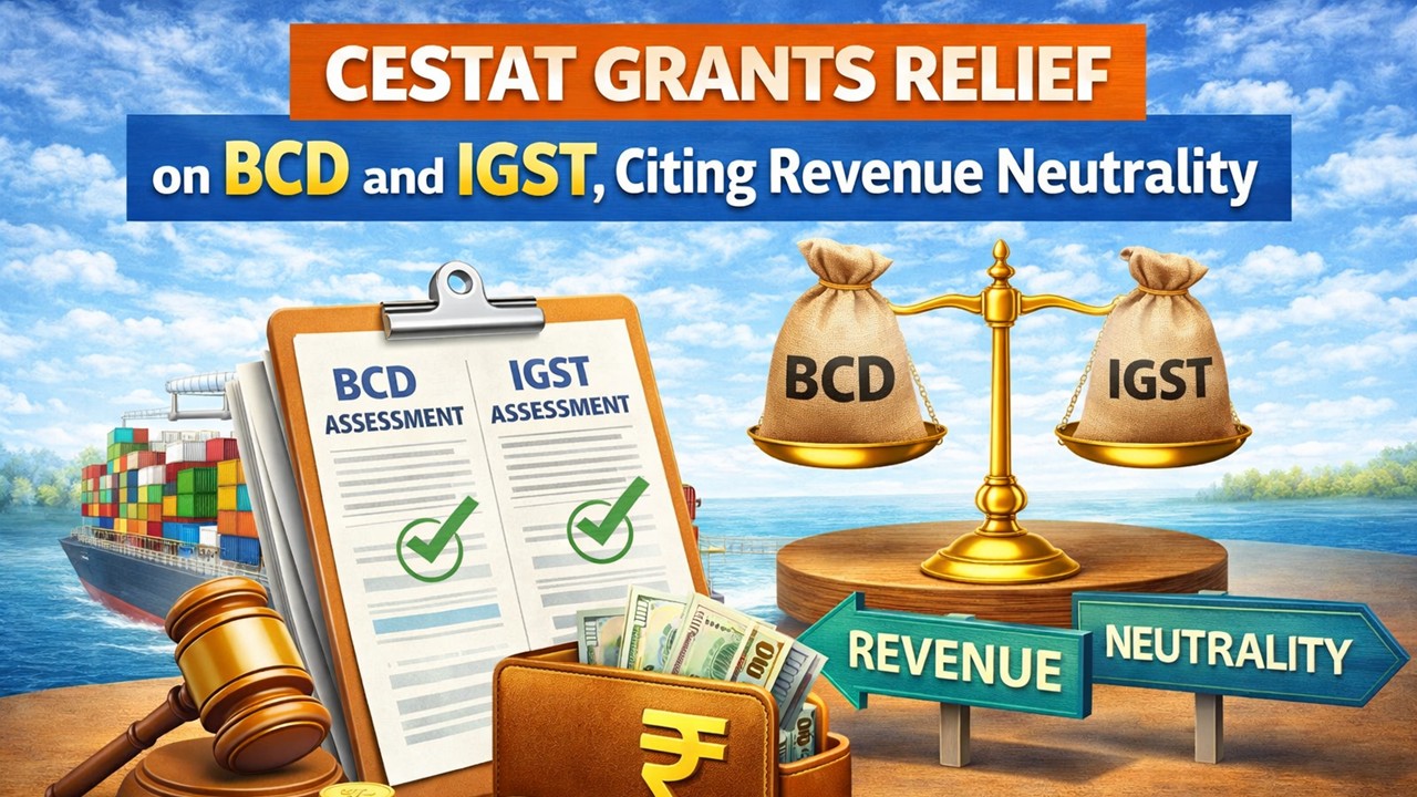 CESTAT Grants Relief on BCD and IGST, Citing Revenue Neutrality