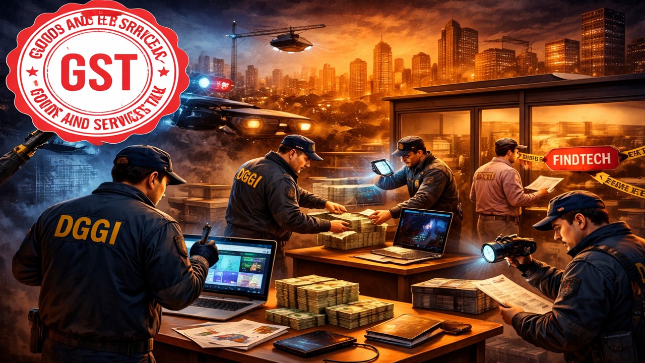 DGGI Intensifies Crackdown on Online Betting GST Scam; Multi-City Searches Conducted Across Fintech Firms