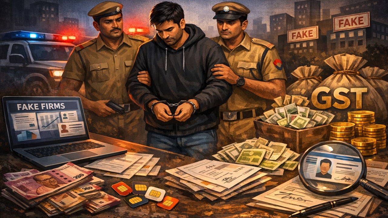 Delhi Income Tax Expert Arrested for Creating Fake Firms to Claim Fraudulent ITC