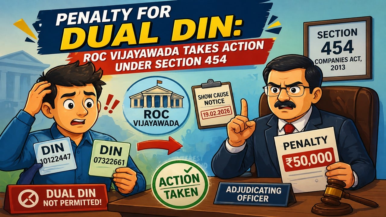 Penalty for Dual DIN: ROC Vijayawada Takes Action under Section 454