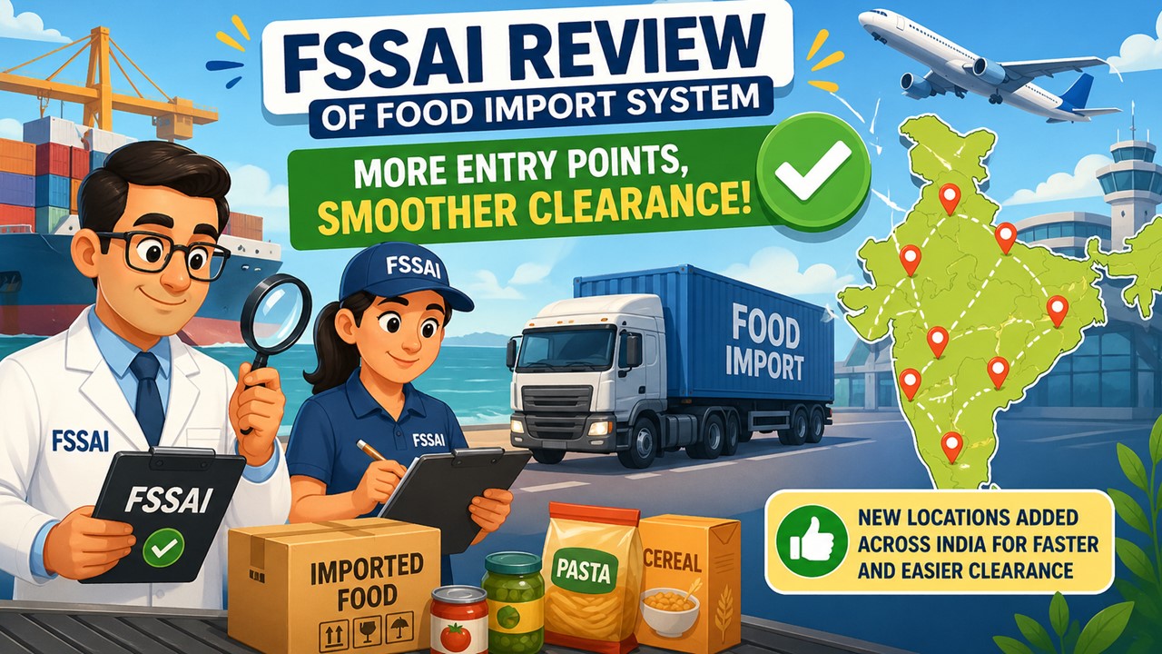 CBIC Brings Major Relief for Importers with Faster Food Import Clearance and More Inspection Hubs