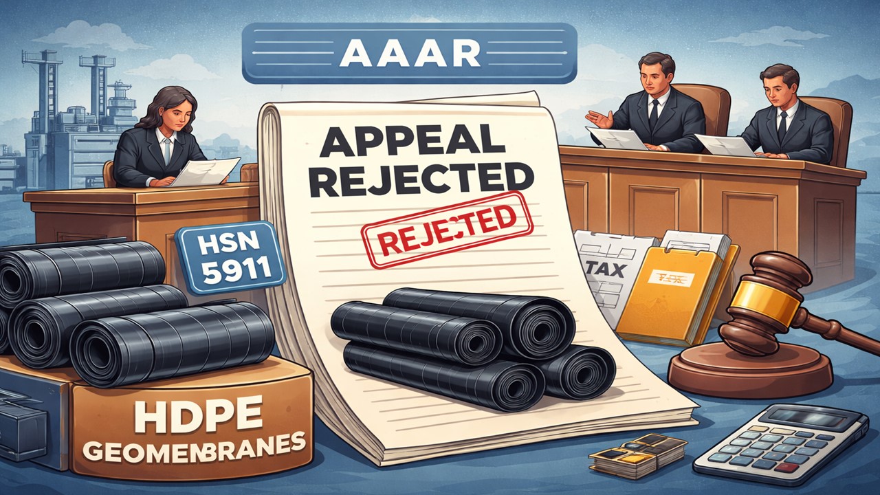 Geomembranes Made from HDPE Strips Fall Under HSN 5911: AAAR Rejects Department's Appeal