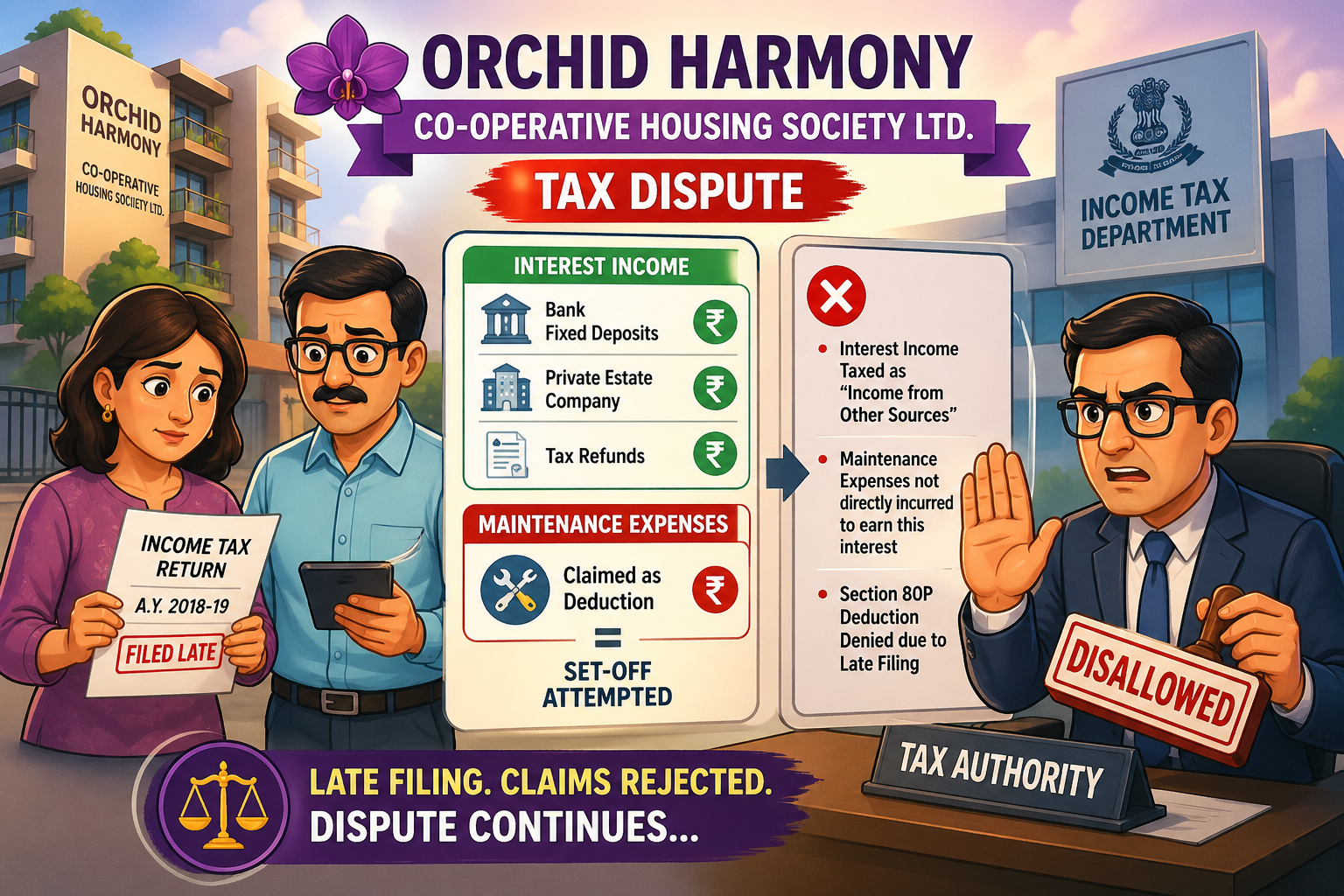 Can Housing Societies Deduct Maintenance Costs from Their Bank Interest?