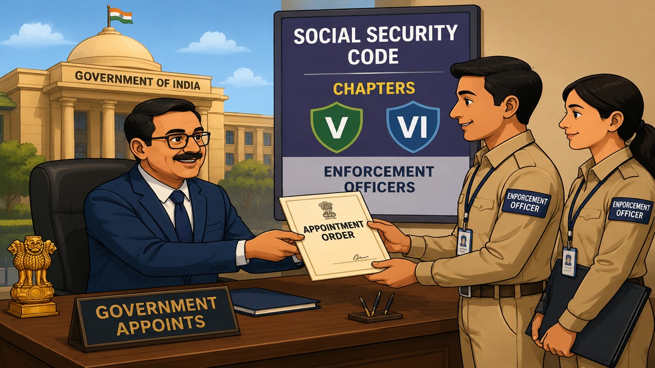Government Appoints Officers for Enforcement of Social Security Code Provisions (Chapters V & VI)