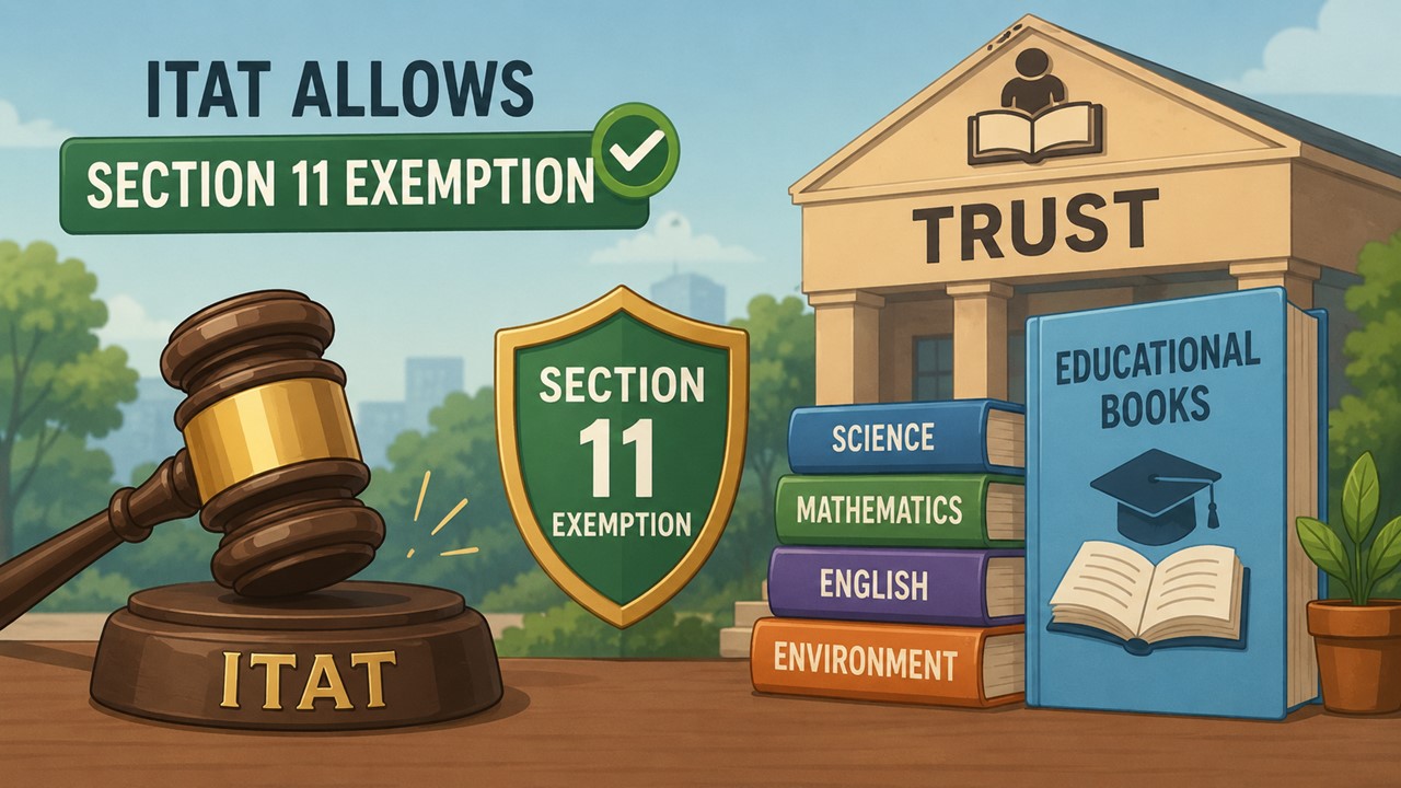 ITAT Allows Section 11 Exemption to Trusts Publishing Educational Books