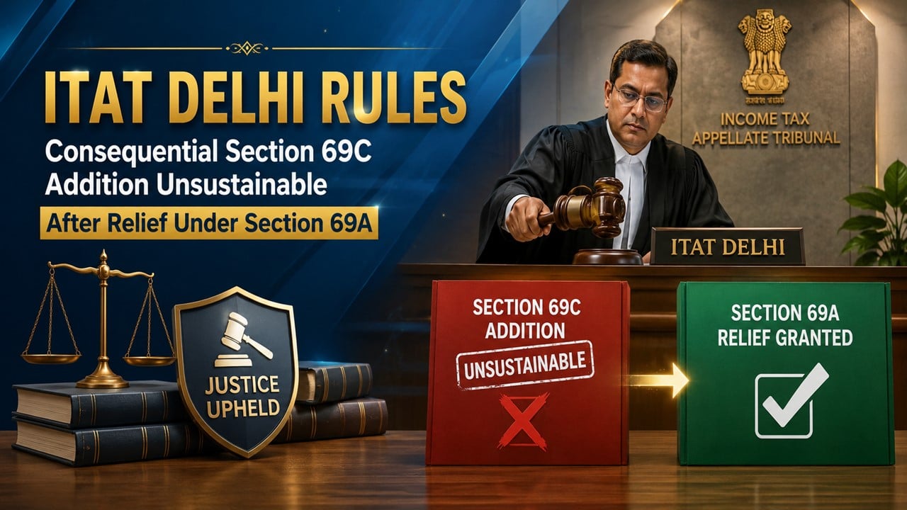 ITAT Delhi Rules Consequential Section 69C Addition Unsustainable After Relief Under Section 69A