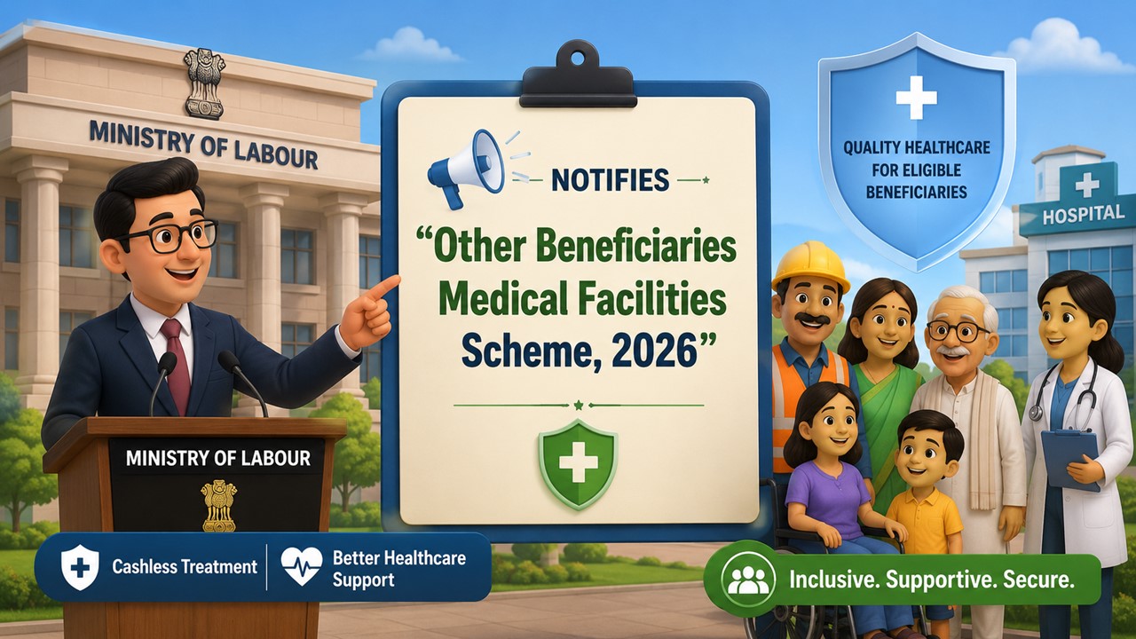 Ministry of Labour Notifies "Other Beneficiaries Medical Facilities Scheme, 2026"
