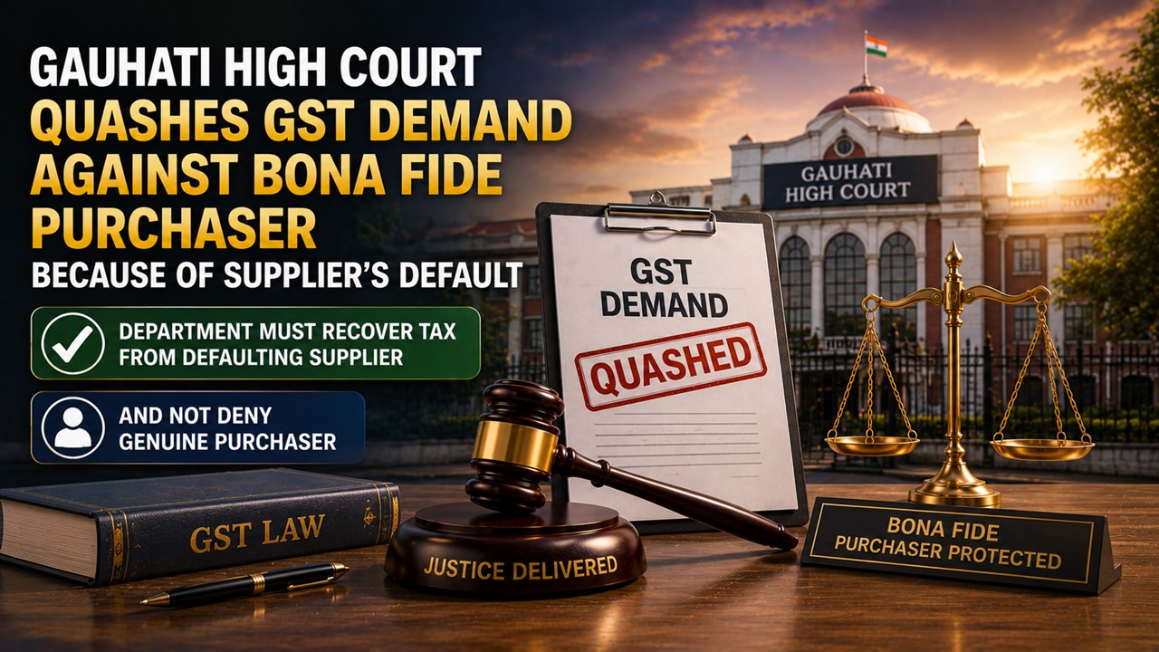 Gauhati High Court Quashes GST Demand Against Bona Fide Purchaser Because of Supplier’s Default