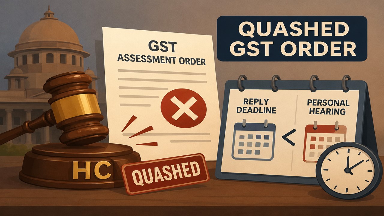 HC Quashes GST Assessment Order as Personal Hearing Was Fixed Before Reply Deadline