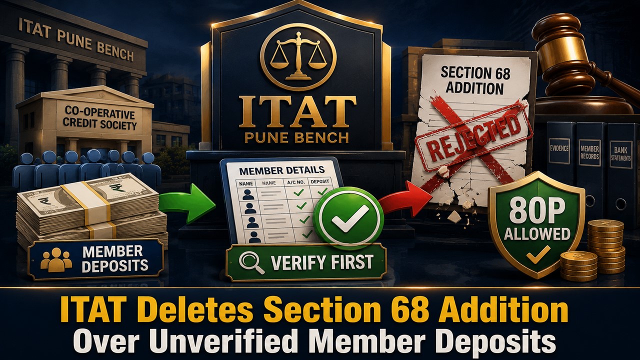 ITAT: Cash Deposits From Members Not Unexplained Without Proper Verification