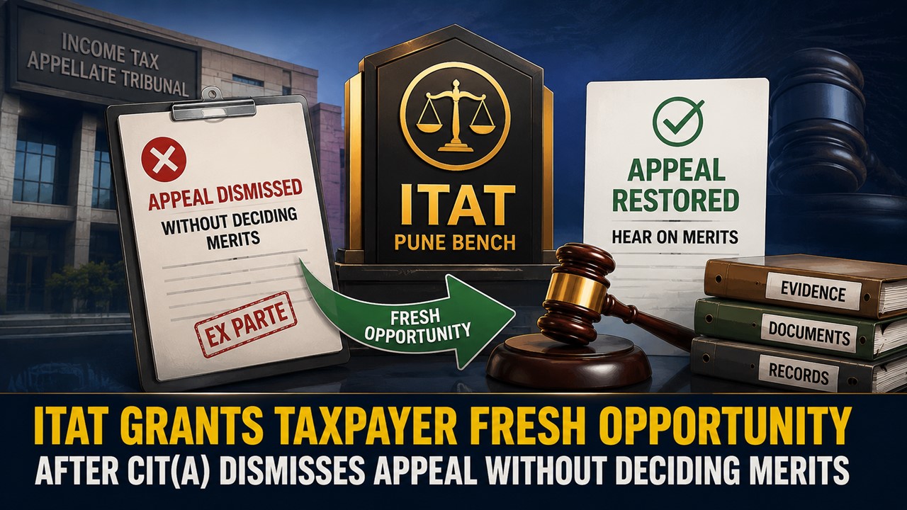 ITAT Grants Taxpayer Fresh Opportunity After CIT(A) Dismisses Appeal Without Deciding Merits