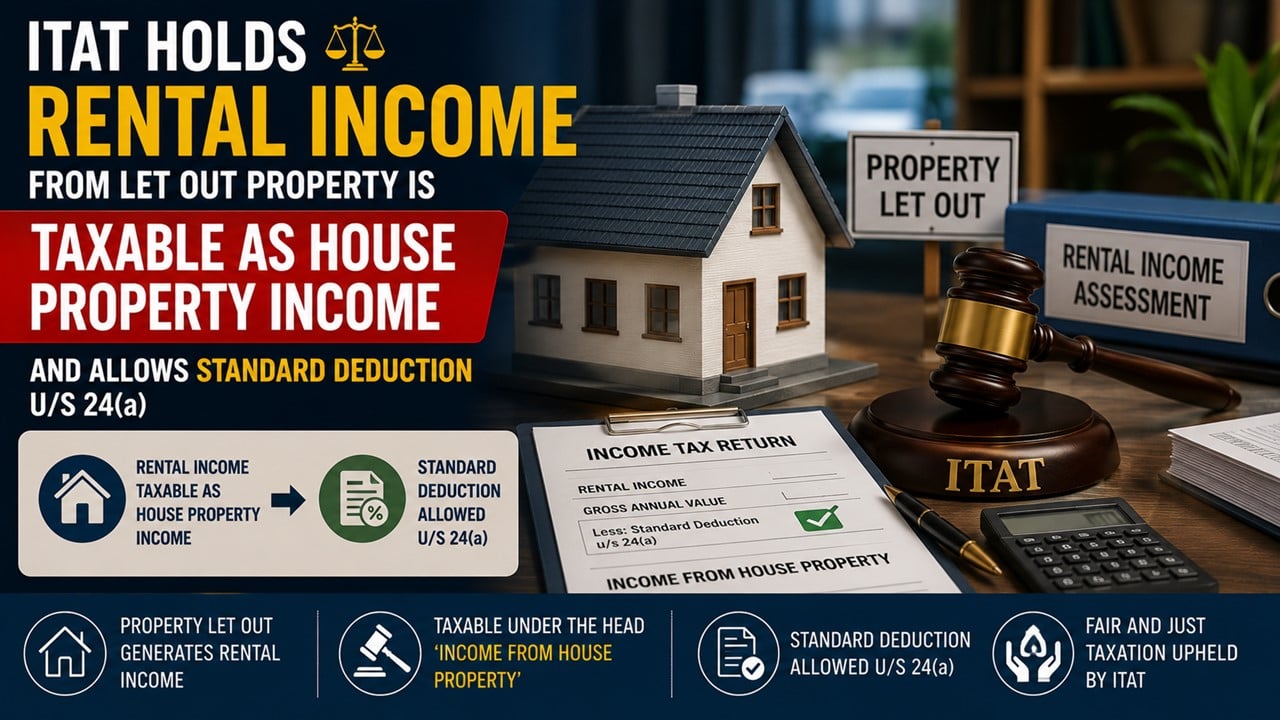 Charging GST on Rent Doesn't Make It Business Income: ITAT Rules Rental Receipts Still Taxable as House Property Income