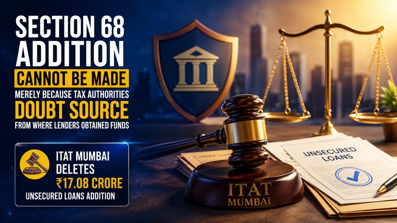 Section 68 Addition Cannot Be Made Merely Because AO Doubts Source From Where Lenders Obtained Funds: ITAT
