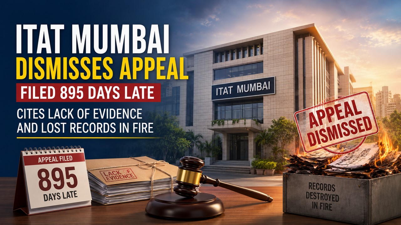 ITAT Mumbai Dismisses Appeal Filed 895 Days Late, Cites Lack of Evidence and Lost Records in Fire