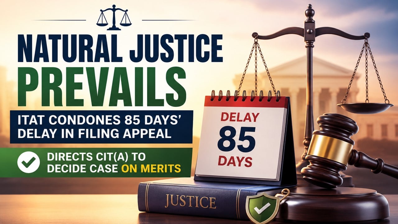 Natural Justice Prevails: ITAT Condones 85 Days' Delay in Filing Appeal; Directs CIT(A) to Decide Case on Merits