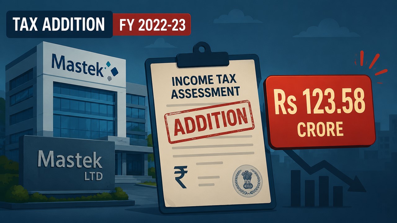 Mastek Limited Receives Rs 123.58 Crore Income Tax Addition for FY 2022-23