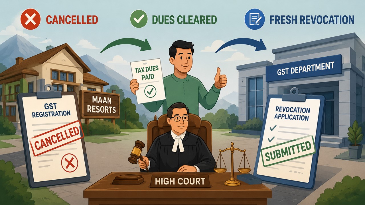 Resort Clears Pending GST Dues After Registration Cancellation; HC Allows Fresh Revocation Plea