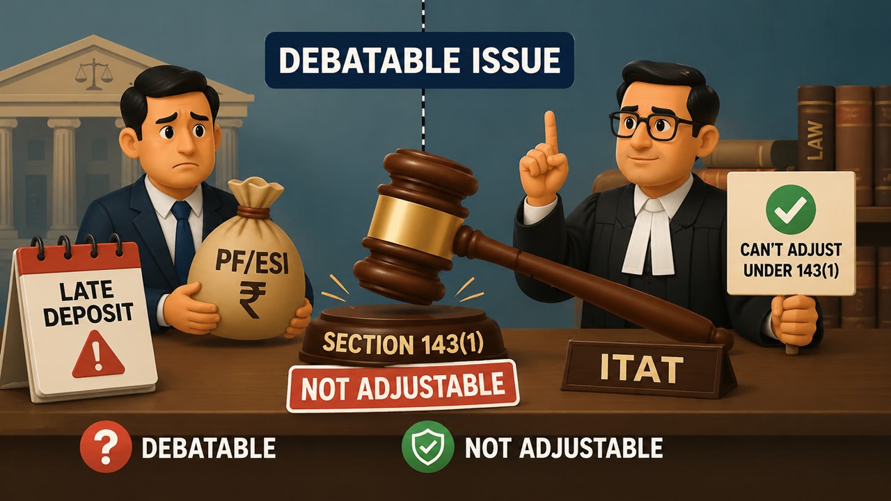 ITAT: Debatable PF/ESI Disallowance Cannot Be Adjusted Under Section 143(1)
