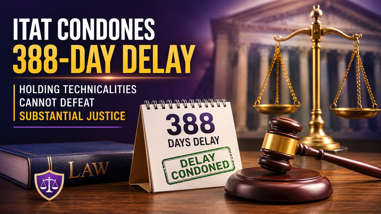 ITAT Condones 388-Day Delay Holding Technicalities Cannot Defeat Substantial Justice