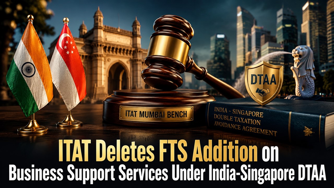 ITAT Deletes FTS Addition on Business Support Services Under India-Singapore DTAA