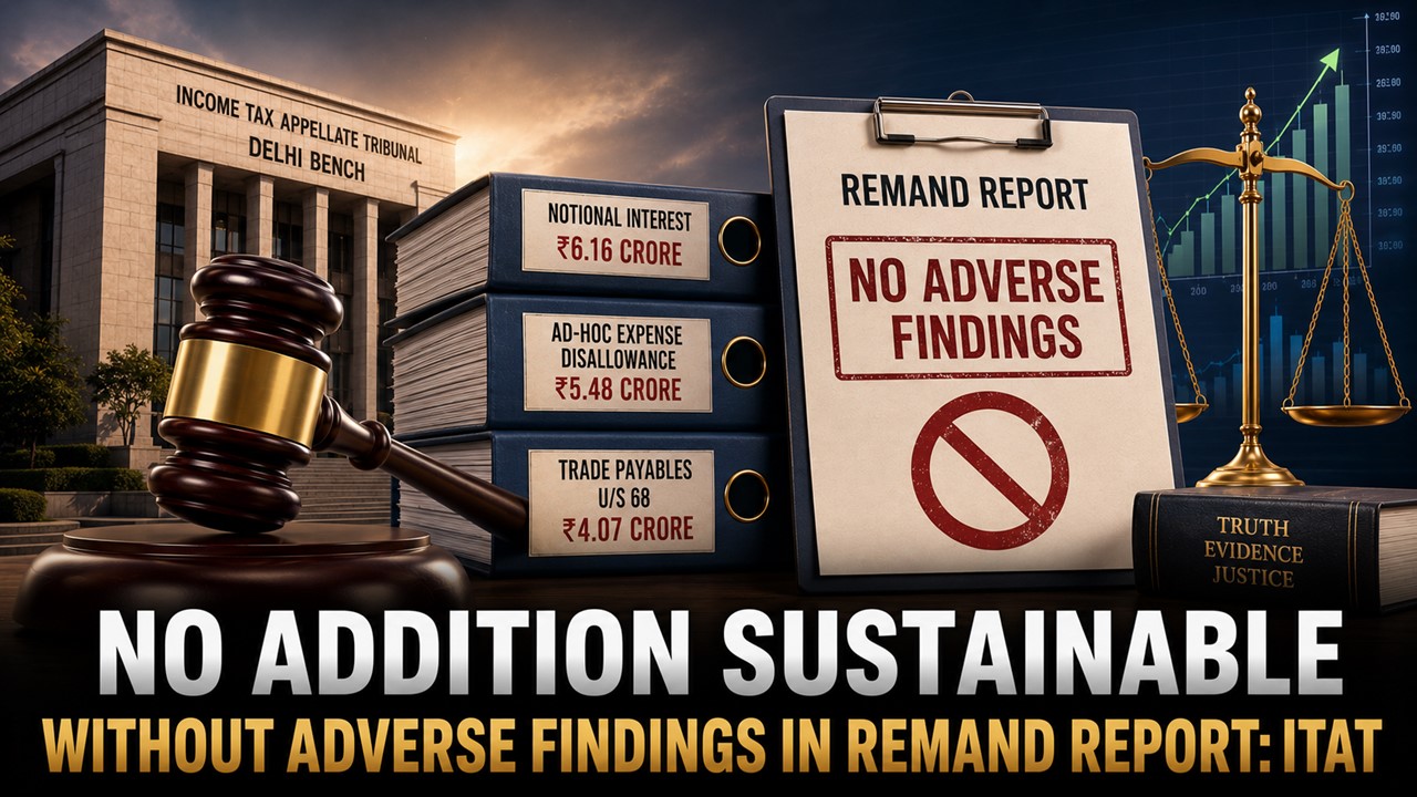 No Addition Sustainable Without Adverse Findings in Remand Report: ITAT