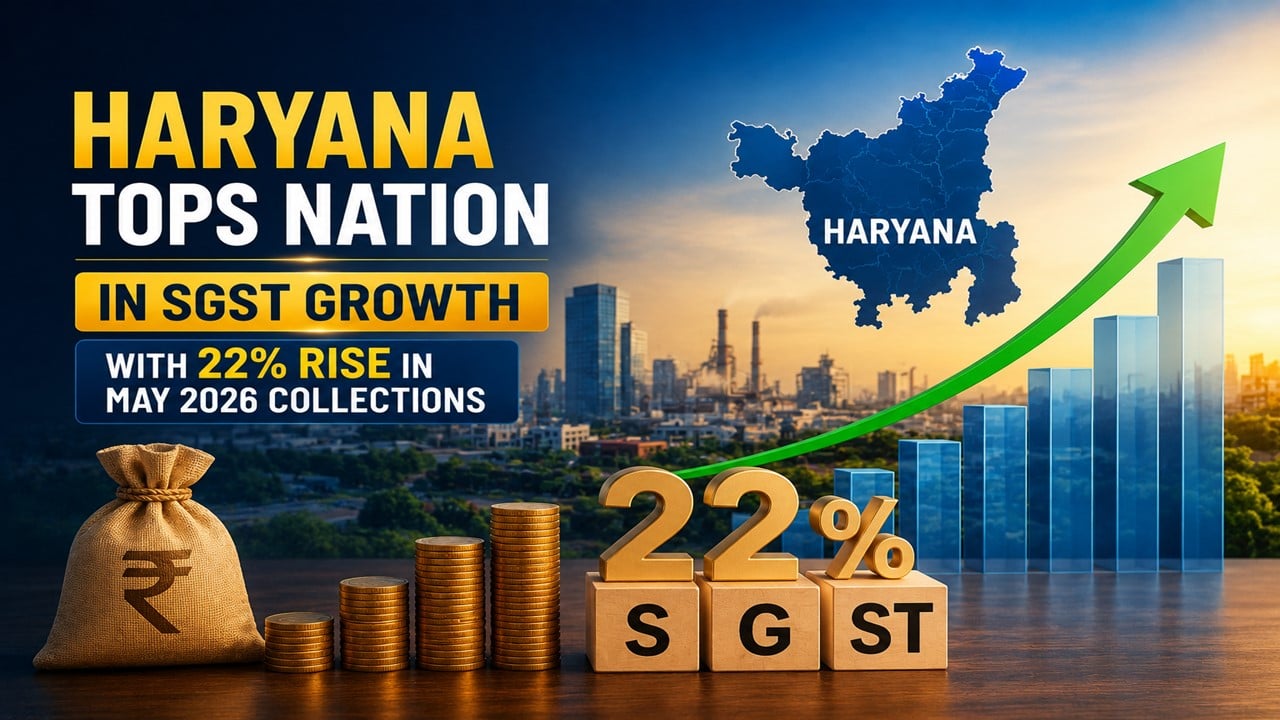 Haryana Tops Nation in SGST Growth with 22% Rise in May 2026 Collections