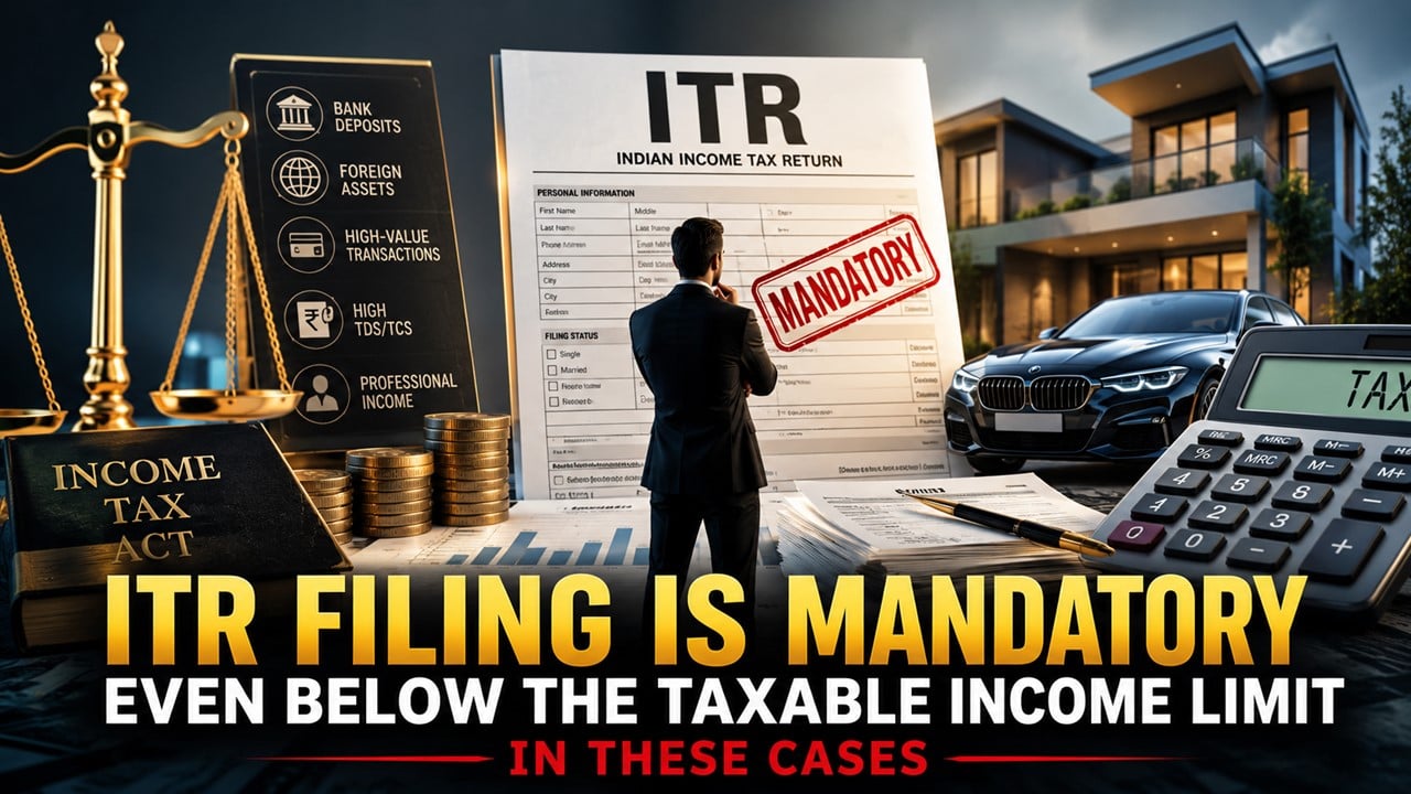 ITR Filing Is Mandatory Even Below the Taxable Income Limit in These Cases